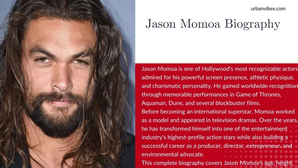 Jason Momoa biography, age, height, wife, kids, net worth, movies and TV shows